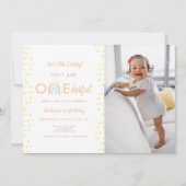 ボホーレインボーガールラブリーオネダーフルフォト誕生日 招待状 (正面)