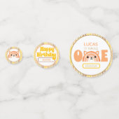 ボホーレインボーキツネファースト誕生日 コンフェッティ (裏面)