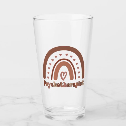 ボホーレインボーサイコセラピストセラピスト タンブラーグラス (正面)