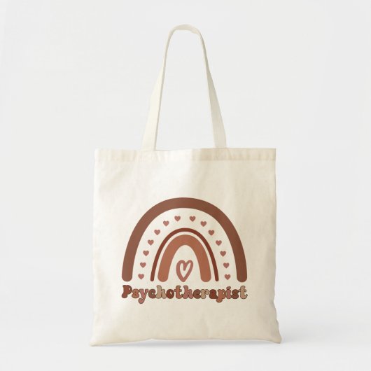 ボホーレインボーサイコセラピストセラピスト トートバッグ (正面)
