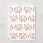 ボホーレインボーサンシャインベビーシャワー招待状 招待状 (裏面)