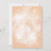 ボホーレインボーサンシャイン金ゴールドスターズダスティベイビーシャワー 招待状 (裏面)