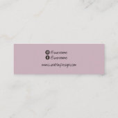 ボホーレインボージュエリーディスプレイビジネスカード スキニー名刺 (裏面)