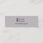 ボホーレインボージュエリーディスプレイビジネスカード スキニー名刺 (裏面)