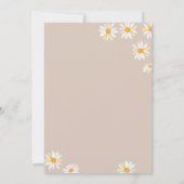 ボホーレインボーデイジーフラワーズワイルドワン誕生日 招待状 (裏面)