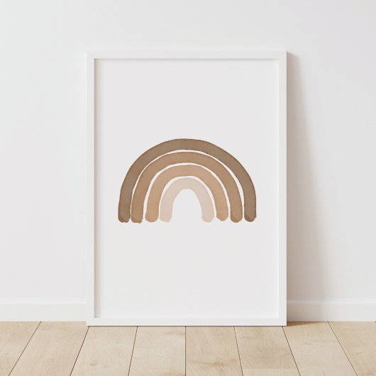 ボホーレインボーニュートラルボーイ子供部屋デコール ポスター