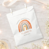 ボホーレインボーハッピーバースデーフリットバッグ フェイバーバッグ (クリップ留めされた状態)