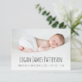 ボホーレインボーハンドドロード白黒誕生 案内状 (スタンド正面)