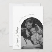 ボホーレインボーハートアーチハッピーホリデイズフォト シーズンカード (正面)