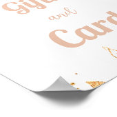 ボホーレインボーパンパスグラスベビーカード&ギフトサイン ポスター (角)