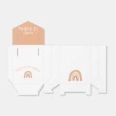 ボホーレインボーファースト誕生日ピンクパステル フェイバーボックス (折り畳みなし)