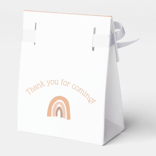 ボホーレインボーファースト誕生日ピンクパステル フェイバーボックス (裏面サイド)