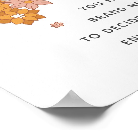 ボホーレインボーフローラやる気を起こさせる引用文ポスター ポスター (角)