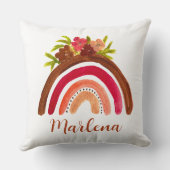 ボホーレインボーフローラボヘミアンナチュラルカラー クッション (裏面)