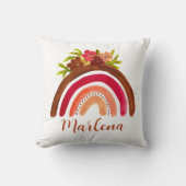 ボホーレインボーフローラボヘミアンナチュラルカラー クッション (正面)