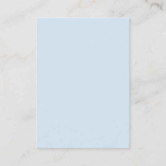 ボホーレインボーブルーおむつラッフル男の赤ちゃんシャワー エンクロージャーカード (裏面)