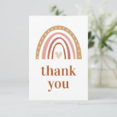 ボホーレインボーベビーシャワーサンキューカード サンキューカード (スタンド正面)