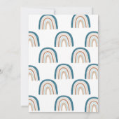 ボホーレインボーベビーシャワーボーイ招待状 招待状 (裏面)