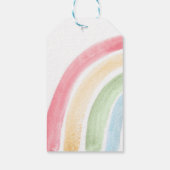ボホーレインボーベビーシャワーメッセージカード ギフトタグ (裏面)