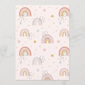 ボホーレインボーベビーシャワー予測とアドバイス アドバイスカード (裏面)