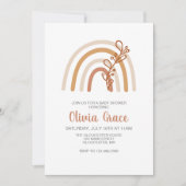 ボホーレインボーベビーシャワー招待状 招待状 (正面)