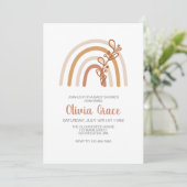 ボホーレインボーベビーシャワー招待状 招待状 (スタンド正面)