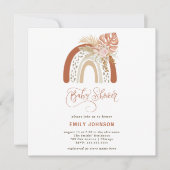 ボホーレインボーベビーシャワー招待状 招待状 (正面)