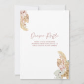 ボホーレインボーベビーシャワー招待状 招待状 (裏面)