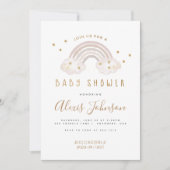 ボホーレインボーベビーシャワー招待状 招待状 (正面)