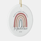 ボホーレインボーベビー初めてのクリスマスオーナメント セラミックオーナメント (右)