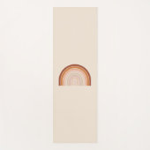 ボホーレインボーベージュテラコッタ ヨガマット (正面)