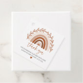 ボホーレインボーメッセージカード自然テラコッタトーン フェイバータグ (インサイチュ)