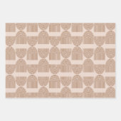 ボホーレインボーラインアーチinブラウン&テラコッタ ラッピングペーパーシート (正面2)