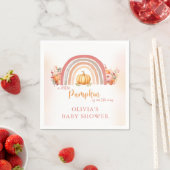 ボホーレインボーリトルカボチャ秋ベビーシャワー スタンダードカクテルナプキン (インサイチュ)