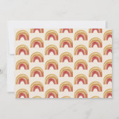 ボホーレインボーワンファースト誕生日 招待状 (裏面)