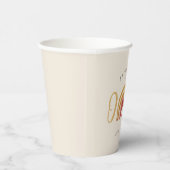 ボホーレインボーワンファースト誕生日 紙コップ (右)