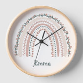 ボホーレインボー子供部屋ガールズルーム 壁時計 (正面)