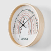 ボホーレインボー子供部屋ガールズルーム 壁時計 (傾斜)