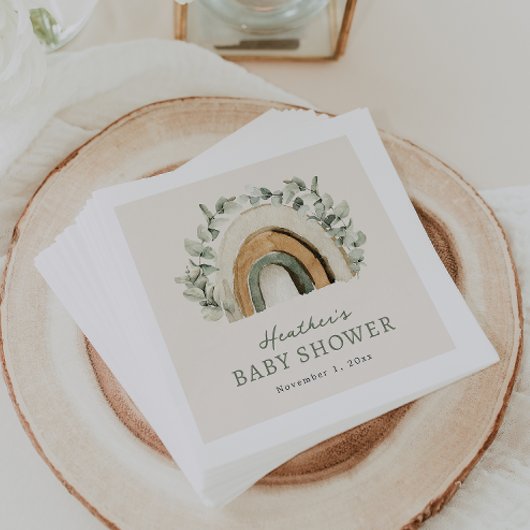 ボホーレインボー紙ナプキンス スタンダードカクテルナプキン