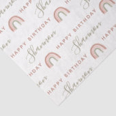 ボホーレインボー誕生日ティッシュペーパー 薄葉紙 (詳細)