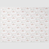 ボホーレインボー誕生日ティッシュペーパー 薄葉紙 (正面)