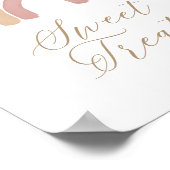 ボホーレインボー誕生日トリートサイン ポスター (角)