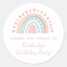 ボホーレインボー誕生日フープ