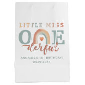 ボホーレインボー1st誕生日抱き枕 – 水彩Ea ミディアムペーパーバッグ (裏面)