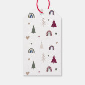 ボホーレインボー&ハートオ何おもしろいファミリーギフトラベル ギフトタグ (裏面)