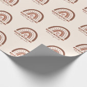 ボホーレインボーOT職業セラピストギフト ラッピングペーパー (角)