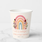 ボホーワイルド&オンダーフル花虹1歳 紙コップ (正面)