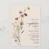 ボホー卒業パーティー招待状 招待状 (正面/裏面)