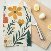 ボホー咲き キッチンタオル (四つ折り)