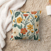 ボホー咲き クッション (ブランケット)